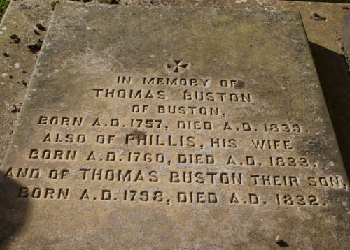 Thomas Buston Gravestone